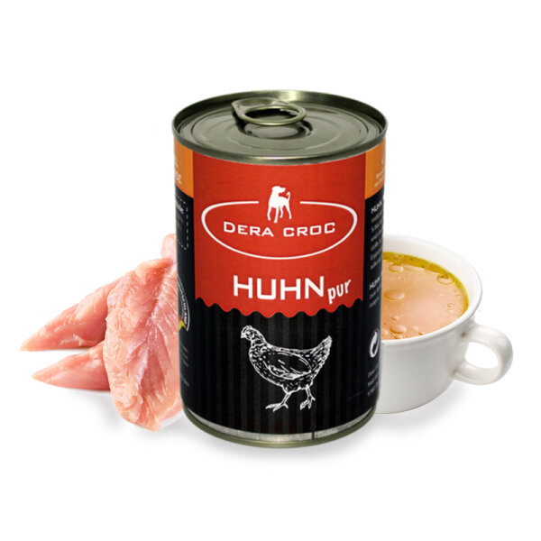 DERA CROC Premium HUHN pur  getreidefrei 6er Pack